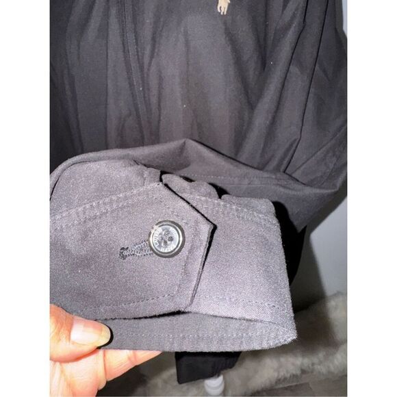 Polo by Ralph Lauren vintage black bomber jacket front zip with pockets XL - Picture 8 of 9